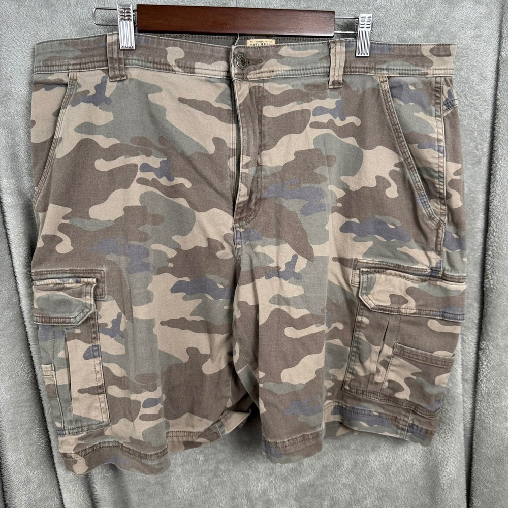 RedHead Men's Camo Cargo Shorts 38 Outdoor Casual Cotton Blend